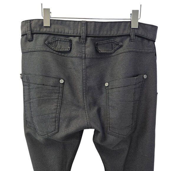 DSquared2 Emergency Sustenance Dot Print Zipper Embellished Pants Size 32 - Picture 6 of 11